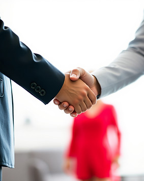 Two People Shaking Hands